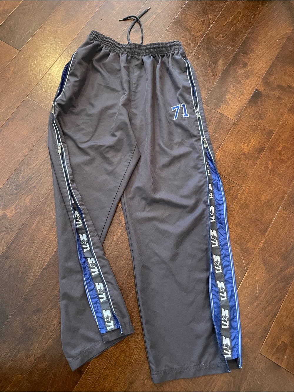 STARTER Black Jogger Sweatpants with Blue Trim